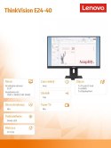 Monitor Lenovo ThinkVision E24-40 23.8 Full HD IPS 100 Hz LED pivot HDMI DP