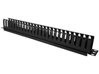 Organizator kabli Alantec 1U 19 cali z pokrywą maskującą czarny