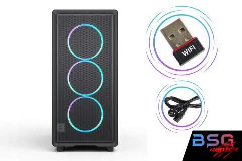 BSG Raptor V41 AMD Ryzen 7 AMD Radeon RX 9070 XT 64GB DDR5 2000GB SSD Windows 11 Pro