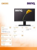 Monitor BenQ GW2283 22 IPS LED Full HD z HDMI i głośnikami