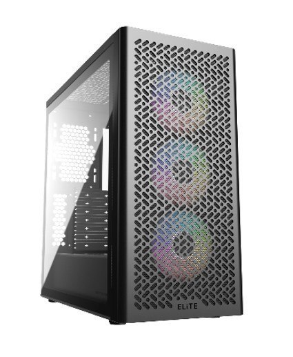 Obudowa Cooler Master Elite 502 Midi Tower czarna z ARGB