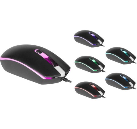 Mysz gamingowa Defender DOT MB-986 optyczna z podświetleniem 7 kolorów