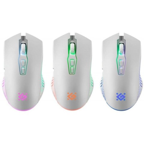 Mysz Defender PANDORA RF 3200 DPI bezprzewodowa gamingowa biała