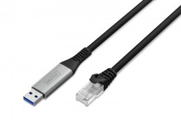 Digitus Kabel USB-RJ45 Adapter 3m Kat 6A szybki Gigabit Ethernet LSZH