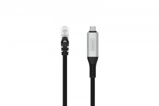 Kabel adapter USB-C Digitus 5m gigabitowy LSZH szybki Ethernet
