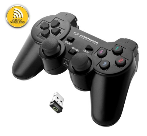 Esperanza Gamepad Bezprzewodowy 2.4GHz PC PS3 ergonomiczny