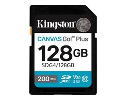 Karta pamięci Kingston SD 128GB Canvas Go Plus szybka 200MB/s 4K
