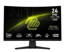 Monitor MSI MAG 242C 23.6 Full HD 180Hz 1ms VA zakrzywiony gaming HDR