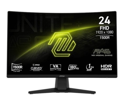 Monitor MSI MAG 242C 23.6 Full HD 180Hz 1ms VA zakrzywiony gaming HDR