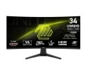 MSI Monitor MAG 346CQ 34 cale/LED/UWQHD/Curved/180Hz/czarny