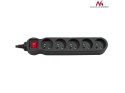 Listwa zasilająca Maclean Energy 5 gniazd czarna 5m z zabezpieczeniami