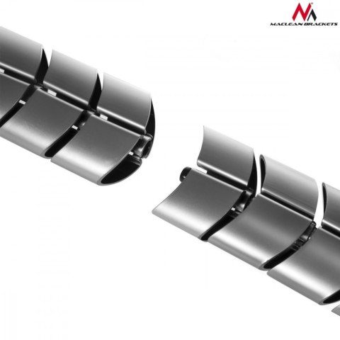 Organizator kabli Maclean MC-768 S srebrny funkcjonalny maskownica