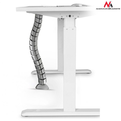 Organizator kabli Maclean MC-768 S srebrny funkcjonalny maskownica