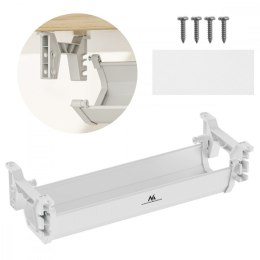 Organizer na kable Maclean MC-106 W solidny biały do biura