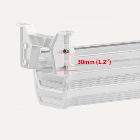 Organizer na kable Maclean MC-106 W solidny biały do biura