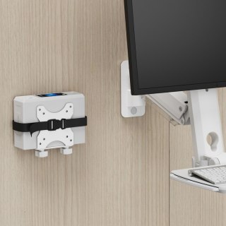 Uchwyt Maclean MC-115 VESA biały uniwersalny do mini PC