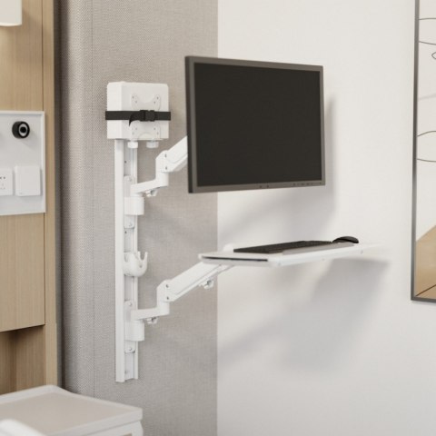 Uchwyt Maclean MC-115 VESA biały uniwersalny do mini PC