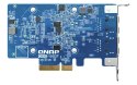 Karta sieciowa QNAP QXG-10G2T 10GbE 2x RJ45 PCIe Gen 3 x4 energooszczędna