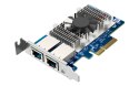 Karta sieciowa QNAP QXG-10G2T 10GbE 2x RJ45 PCIe Gen 3 x4 energooszczędna