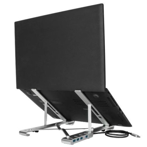 Stojak Targus przenośny z hub USB-A 4 porty solidny aluminiowy