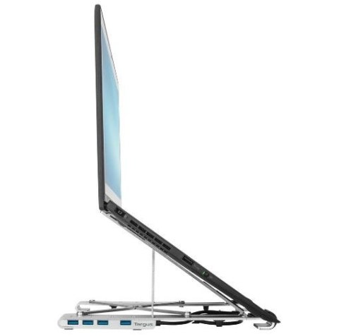 Stojak Targus przenośny z hub USB-A 4 porty solidny aluminiowy