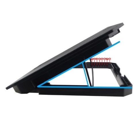Podstawka chłodząca Techly LED do laptopa 17 cali ergonomiczna