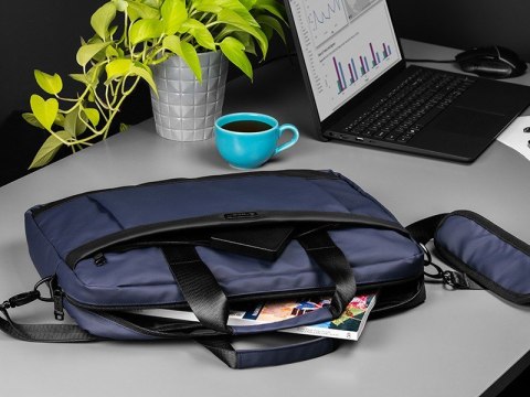 Torba Tracer BL7 na laptopa 15,6" granatowa solidna poręczna