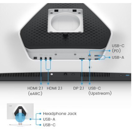 Monitor BenQ EX321UX 32 cale 4K Mini LED IPS 144Hz 1 ms gaming HDR1000 eARC