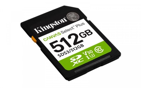Karta SD Kingston 512GB Canvas Select Plus szybka Full HD 150MB/s
