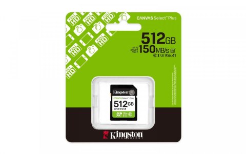 Karta SD Kingston 512GB Canvas Select Plus szybka Full HD 150MB/s