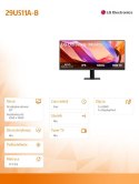Monitor LG 29U511A-B 29 cali IPS UltraWide 100 Hz 2560x1080 HDR400 biurowy