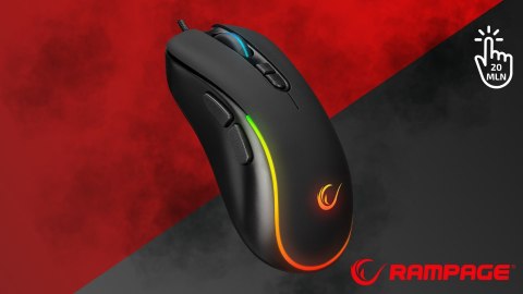 Mysz Rampage X-JAMMER V2 RGB 12800 DPI gaming wydajna makro