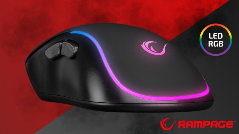 Mysz Rampage X-JAMMER V2 RGB 12800 DPI gaming wydajna makro