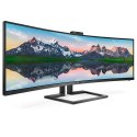Monitor Philips 499P9H 49 cali 32:9 5120 x 1440 Curved VA USB C HDR400 KVM