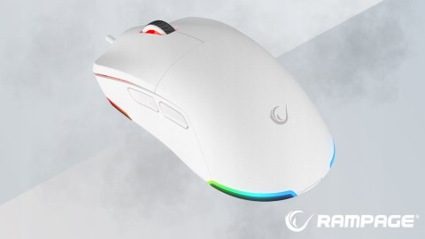 Rampage BLINK myszka gamingowa 12800 DPI RGB ergonomiczna biała