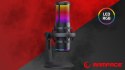 Rampage Bemol Mikrofon gamingowy do podcastów RGB USB C czarny