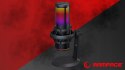 Rampage Bemol Mikrofon gamingowy do podcastów RGB USB C czarny