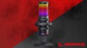 Rampage Bemol Mikrofon gamingowy do podcastów RGB USB C czarny