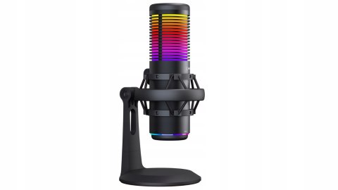 Rampage Bemol Mikrofon gamingowy do podcastów RGB USB C czarny