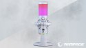 Rampage Bemol mikrofon gamingowy USB C RGB biały do podcastów