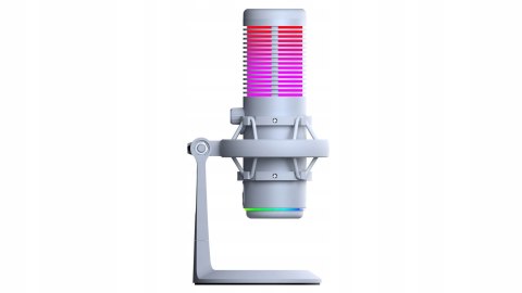 Rampage Bemol mikrofon gamingowy USB C RGB biały do podcastów