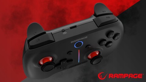 Rampage Hydra Pro Kontroler Bezprzewodowy RGB z Stacją Ładującą Wygodny