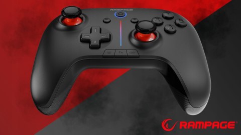 Rampage Hydra kontroler bezprzewodowy pad gaming RGB Bluetooth Android PC