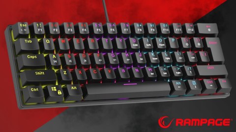 Rampage Plower K60 klawiatura mechaniczna gaming Blue Switch czarna