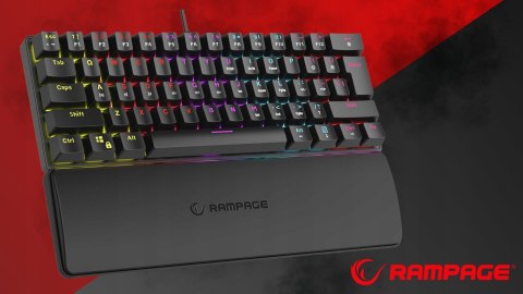 Rampage Plower K60 klawiatura mechaniczna gaming Blue Switch czarna