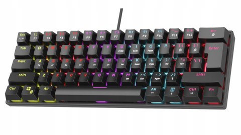 Rampage Plower K60 klawiatura mechaniczna gaming Blue Switch czarna