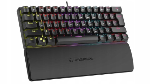 Rampage Plower K60 klawiatura mechaniczna gaming Blue Switch czarna