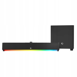 Rampage RM-1 Soundwave Plus soundbar gaming 64W BT USB AUX TF kompaktowy