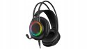Rampage RM-K27 X-Jammer Słuchawki gamingowe 7.1 czarne Rainbow LED