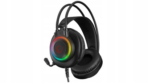 Rampage RM-K27 X-Jammer Słuchawki gamingowe 7.1 czarne Rainbow LED